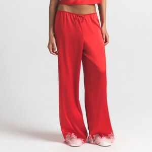 SKIMS Silk Blend Lace Hem Pants